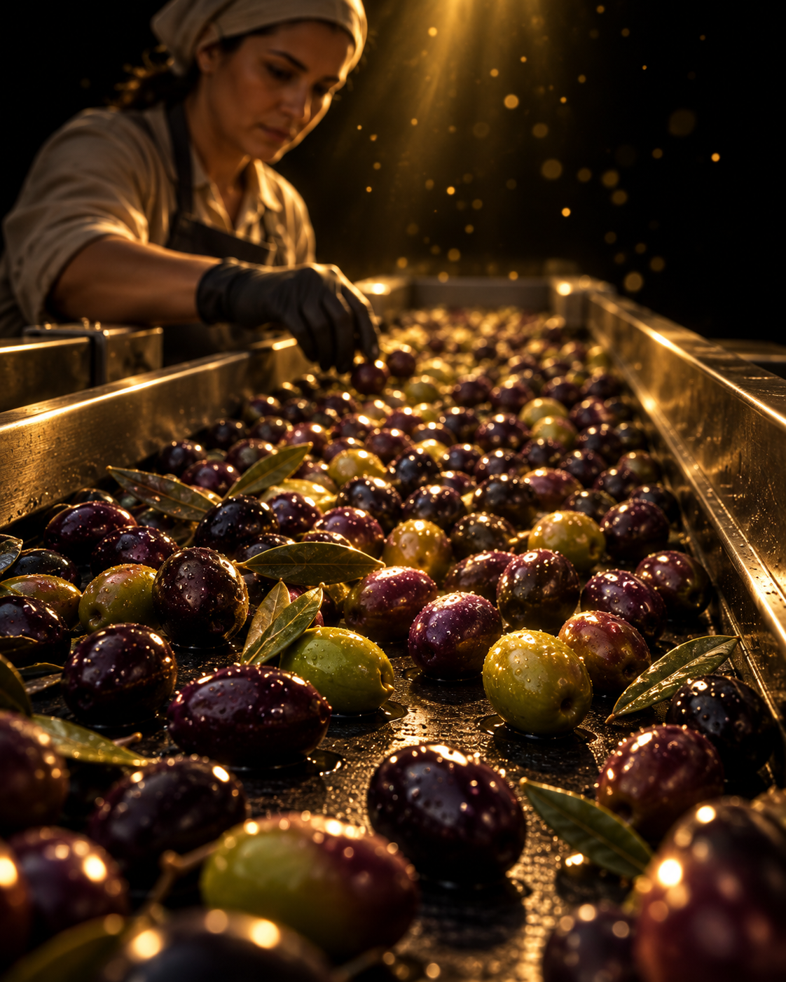 Selección artesanal de aceitunas Valle Santo